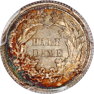 image for: 1861 H10c PCGS/CAC MS67