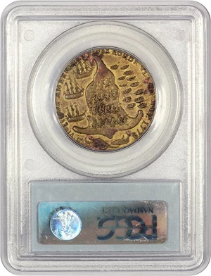 image for: 1779 Rhode Island Ship Token PCGS XF40 (No Wreath, Brass)