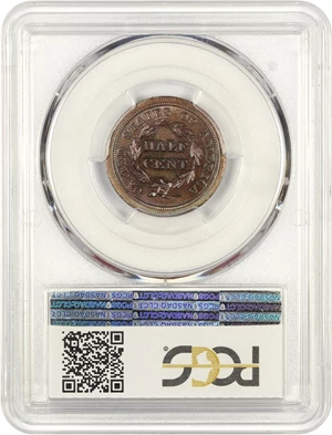 image for: 1845 1/2c PCGS Proof 65 BN (Restrike)