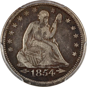 image for: 1854-O 25c PCGS F15 (Arrows)