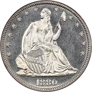 image for: 1880 50c PCGS MS63