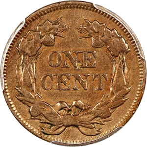 image for: 1858 Flying Eagle 1c PCGS VF Details (Cleaned, Small Letters)
