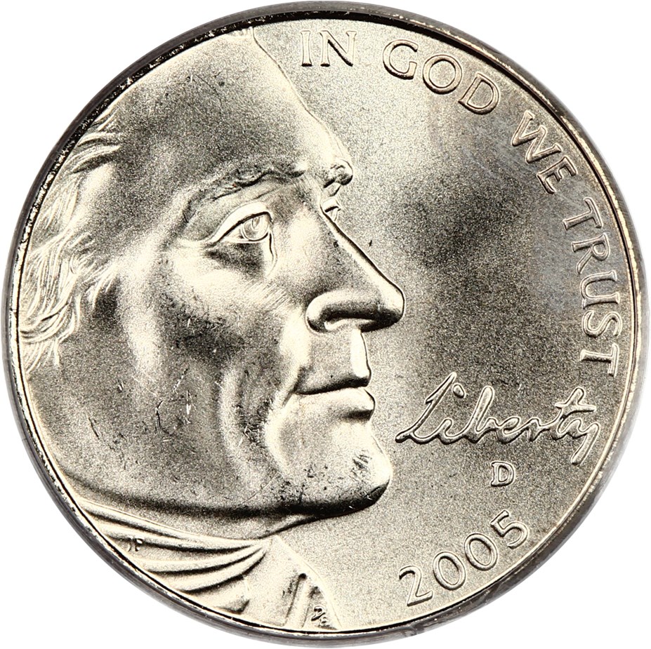 image for: 2005-D Bison 5c PCGS MS66 (Satin Finish, Special Mint Set)