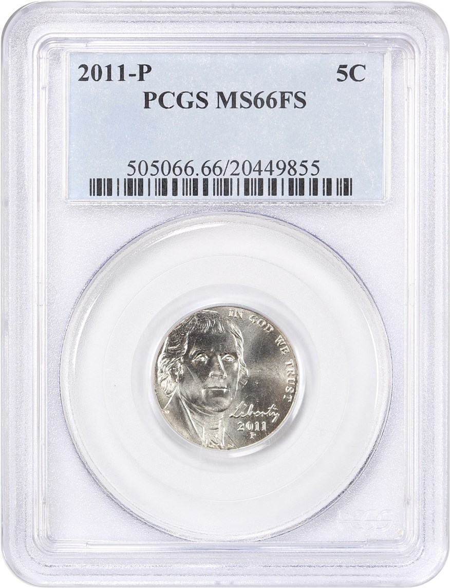 image for: 2011-P 5c PCGS MS66 FS