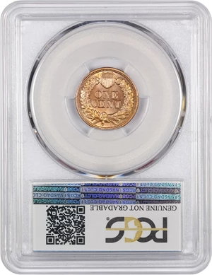 image for: 1865 1c PCGS UNC Details (Fancy 5, Questionable Color)