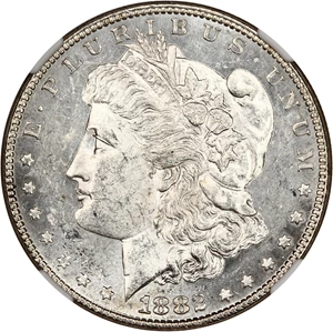 image for: 1882 $1 NGC MS60 PL