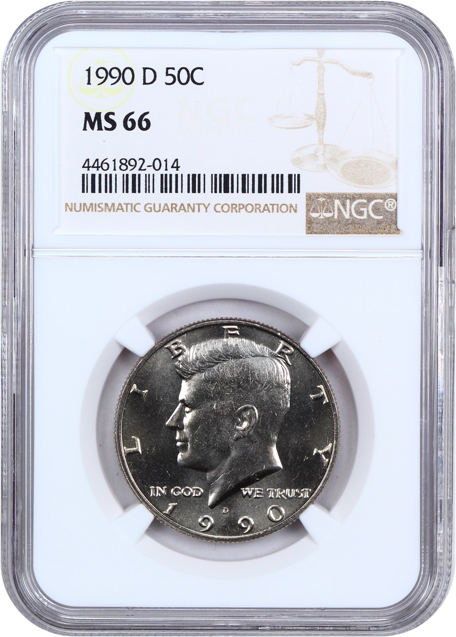 image for: 1990-D 50c NGC MS66