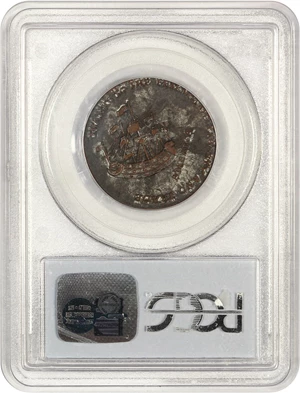 image for: 1766 Pitt Halfpenny PCGS XF40 (Silvered)
