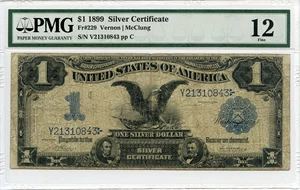image for: FR. 229 1899 $1 Silver Certificate PMG Fine 12