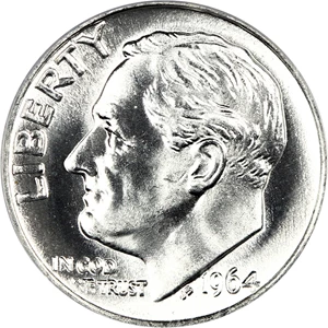 image for: 1964 10c PCGS MS67 FB
