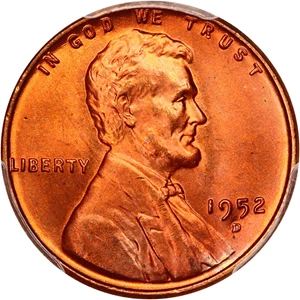 image for: 1952-D 1c PCGS MS67 RD