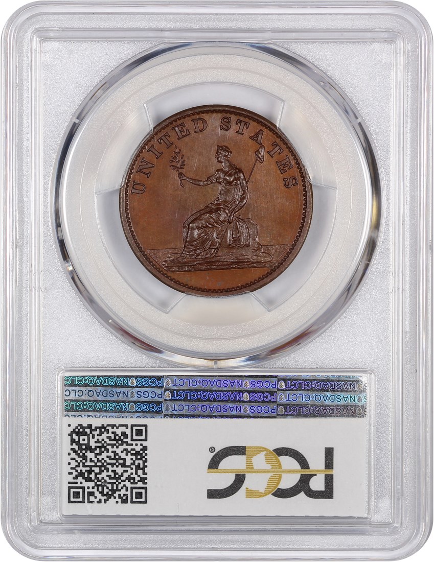 image for: 1783 Res Washington Draped Bust Copper PCGS Proof 66 BN (Engrailed Edge)