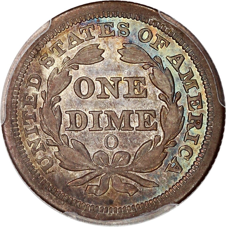 image for: 1851-O 10c PCGS VF30