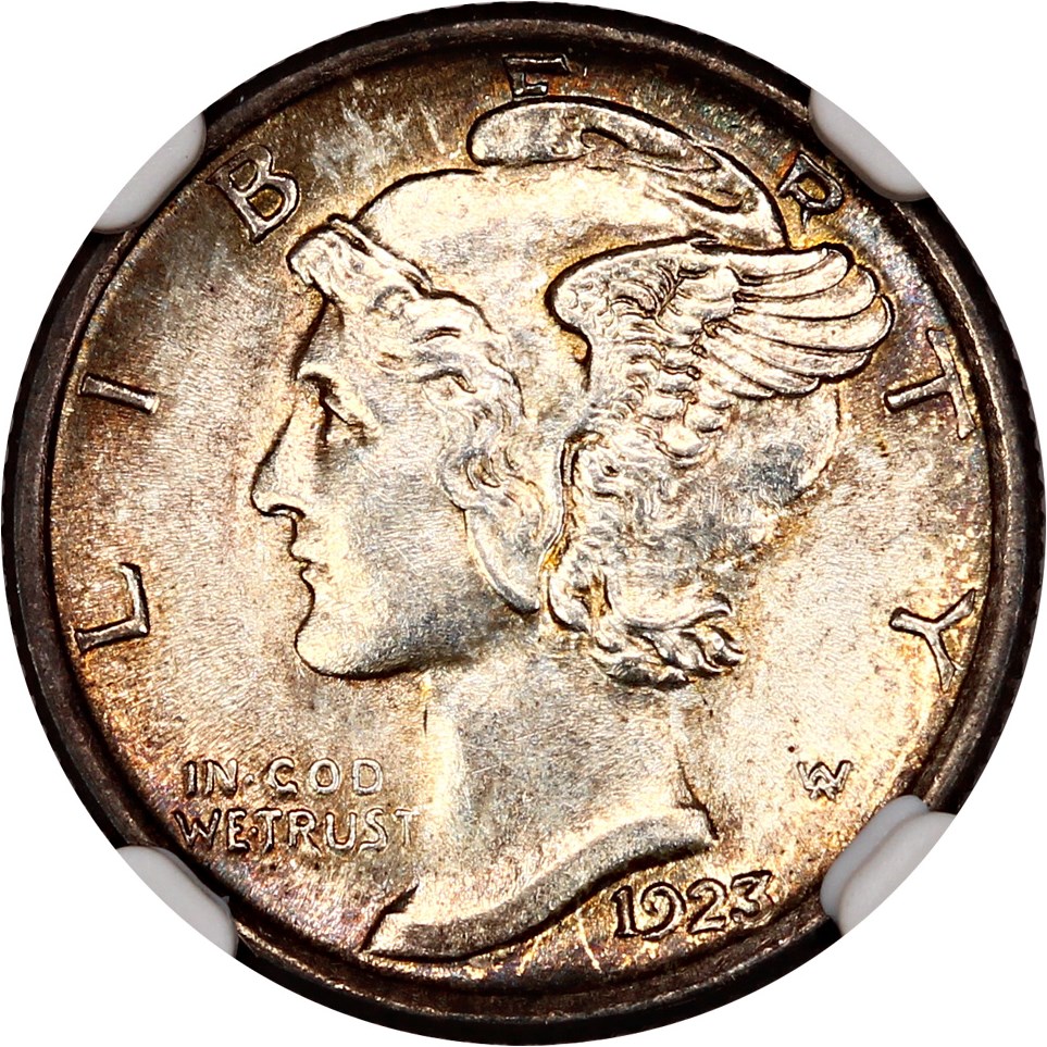 image for: 1923-S 10c NGC MS62