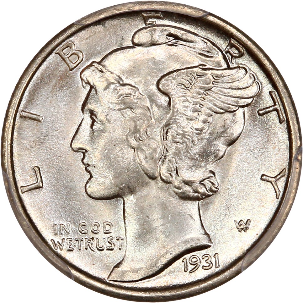 image for: 1931-S 10c PCGS MS64 FB