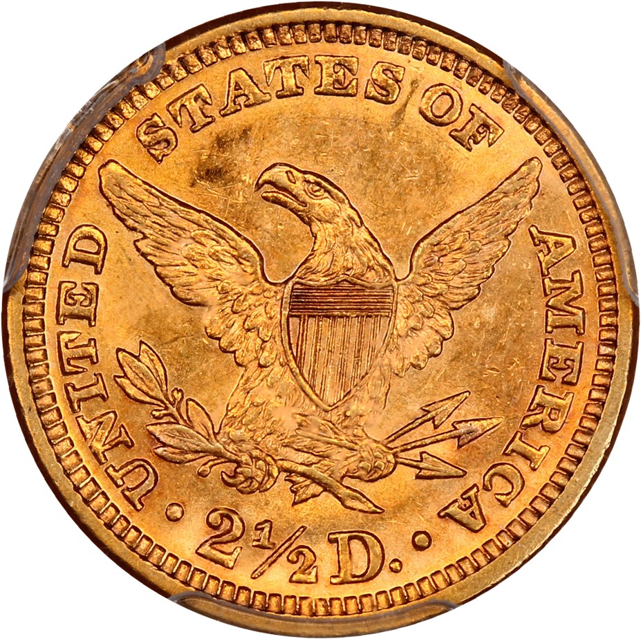 image for: 1887 2 1/2 PCGS MS62