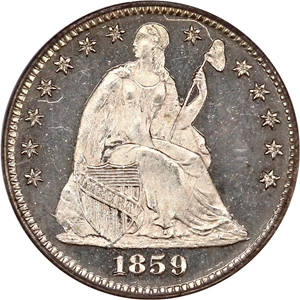 image for: 1859 H10C PCGS Proof 65 CAM
