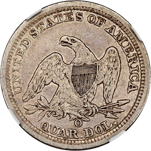 image for: 1844-O 25c NGC XF45
