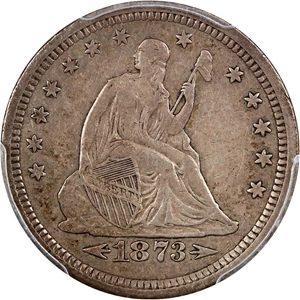 image for: 1873-S 25c PCGS XF40 (Arrows)