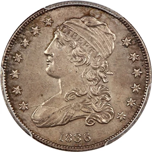 image for: 1836 25c PCGS AU58