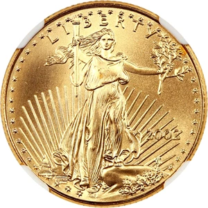 image for: 2002 Gold Eagle $10 NGC MS69