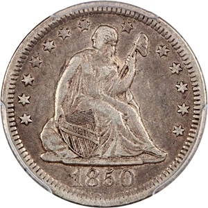 image for: 1850-O 25c PCGS XF40