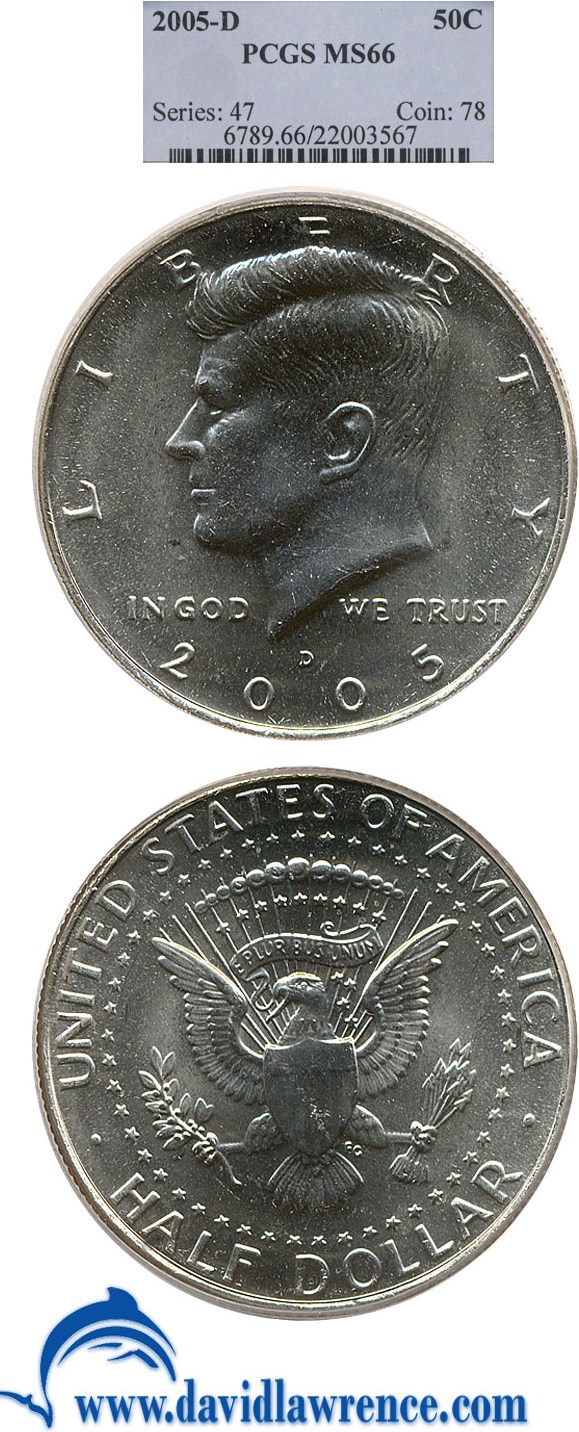 image for: 2005-D 50c  PCGS MS66 