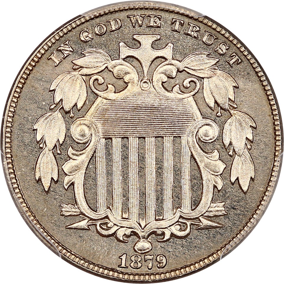 image for: 1879/8 5c PCGS Proof 66