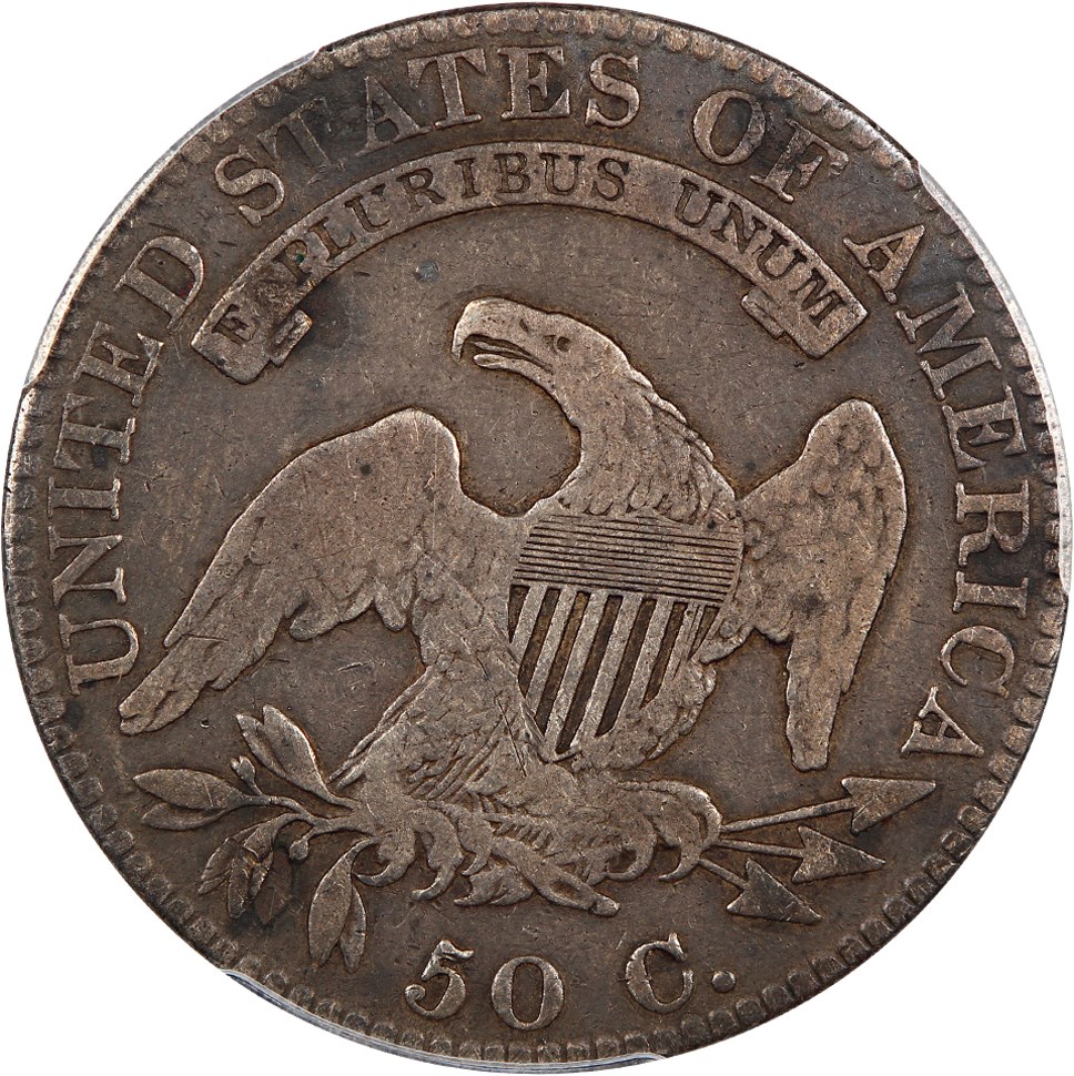 image for: 1820/19 50c PCGS VG-10 (Square Base 2, Overton 101)