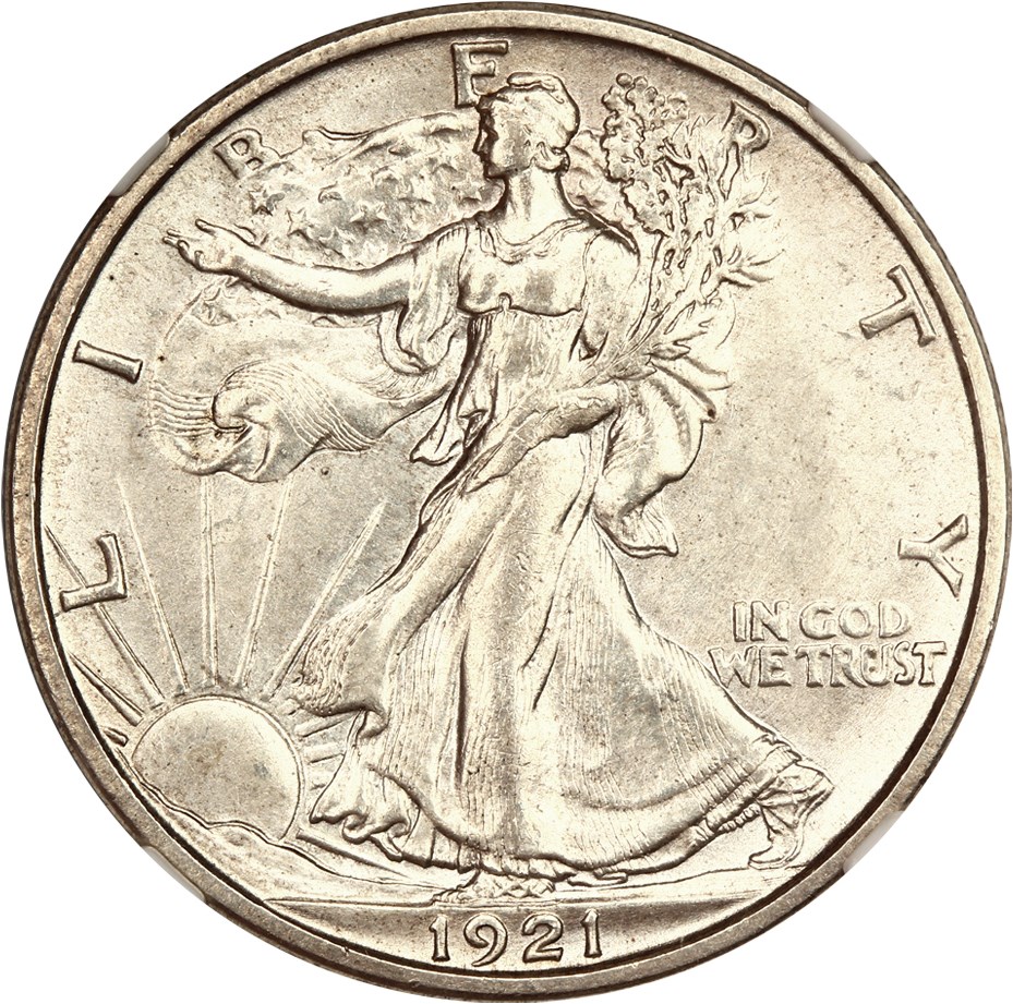 1921 S Walking Liberty Half Dollar Coin Pricing Guide | The Greysheet