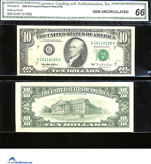 1995 $10 (Fr. 2032G)