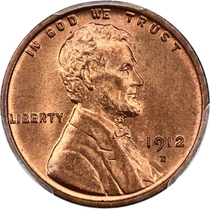 image for: 1912-D 1c PCGS MS66 RD