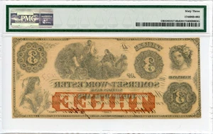 image for: FR. MDS716b 1864 $3 Salisbury, Maryland PMG Choice Unc 63