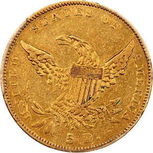 image for: 1838-C $5 PCGS VF35
