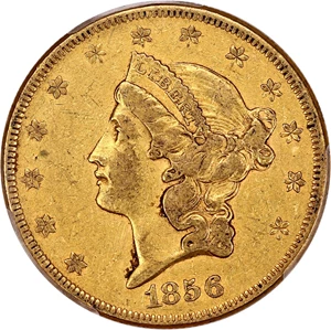 image for: 1856 $20 PCGS VF30