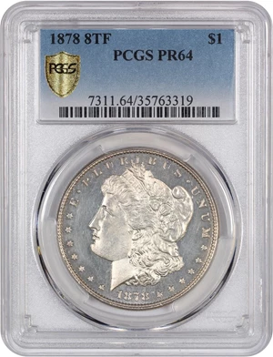 image for: 1878 8TF $1 PCGS Proof 64