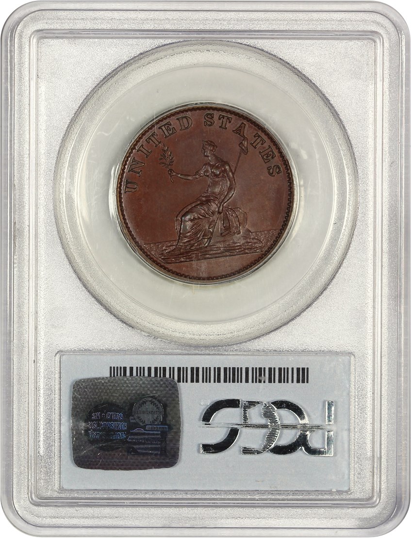 image for: 1783 Res Washington Draped Bust Copper PCGS Proof 65 BN (Engrailed Edge)