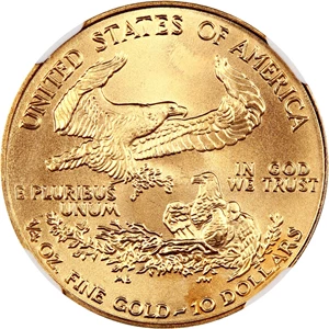 image for: 2002 Gold Eagle $10 NGC MS69