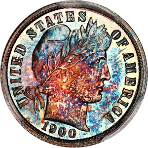 image for: 1900 10c PCGS Proof 67