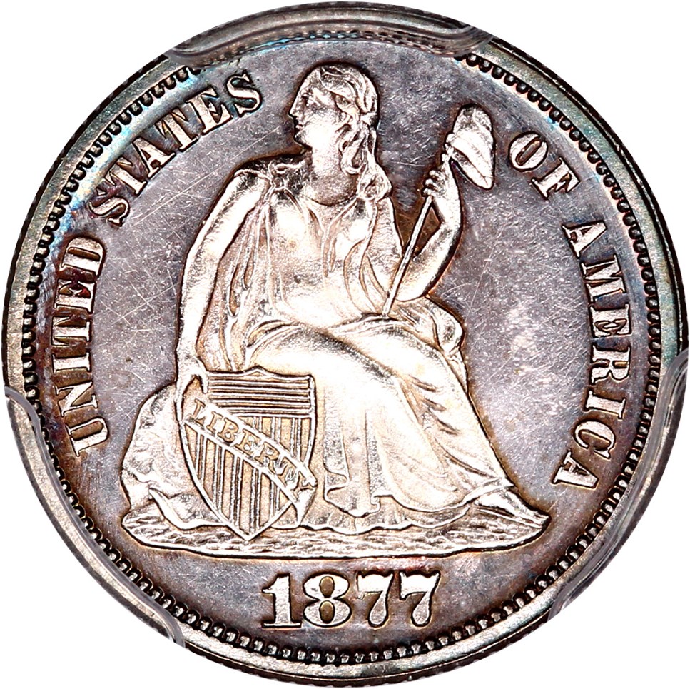 image for: 1877 10c PCGS Proof 63 CAM
