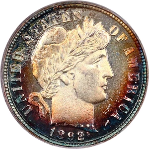 image for: 1892 10c PCGS Proof 66 CAM