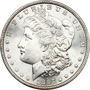 image for: 1897 $1 PCGS MS67