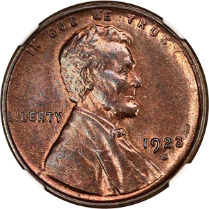 image for: 1923-S 1c NGC/CAC MS63 RB