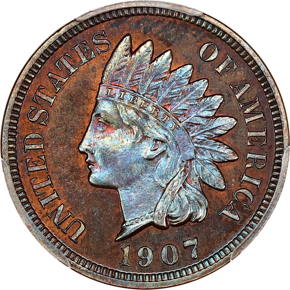 image for: 1907 1c PCGS Proof 65 BN