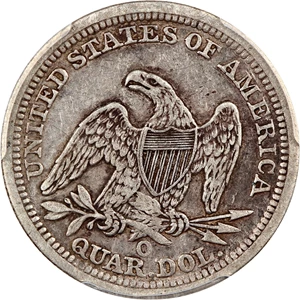 image for: 1847-O 25c PCGS VF35