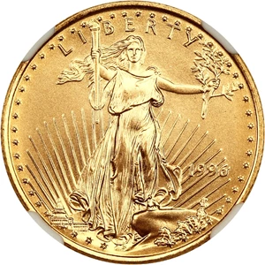 image for: 1996 Gold Eagle $10 NGC MS69