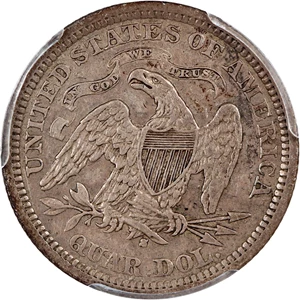 image for: 1873-S 25c PCGS XF40 (Arrows)