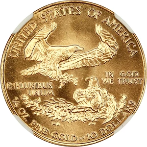 image for: 1995 Gold Eagle $10 NGC MS69