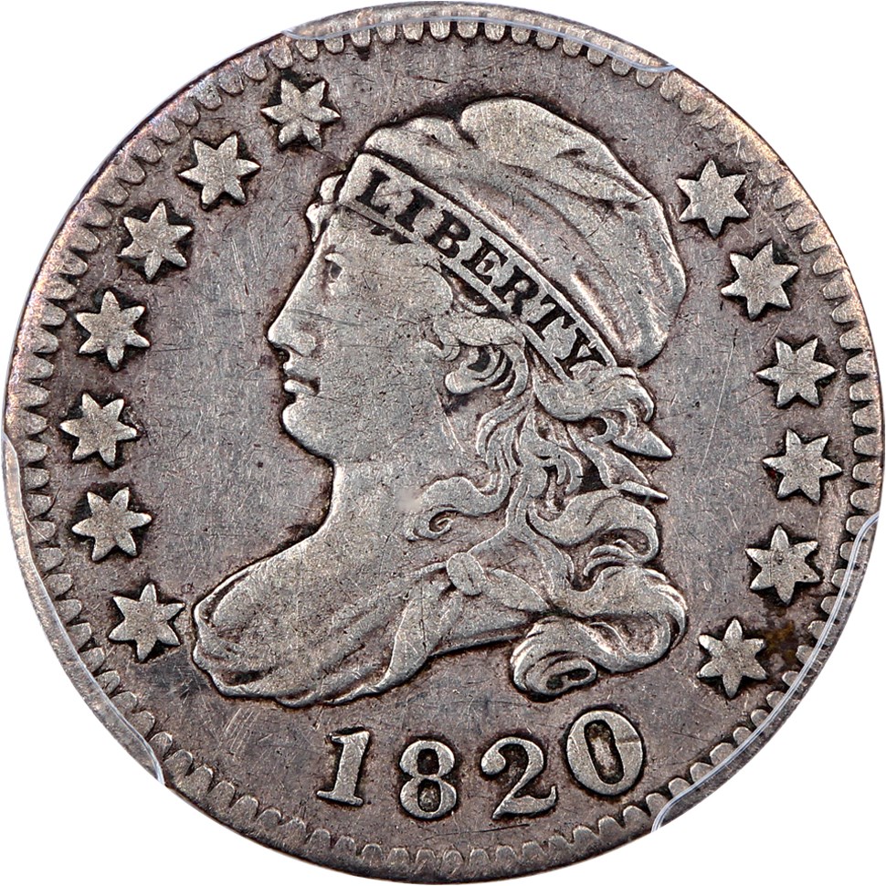 image for: 1820 10c PCGS VF30 (Large 0)