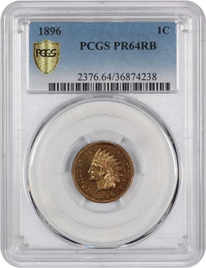 image for: 1896 1c PCGS Proof 64 RB